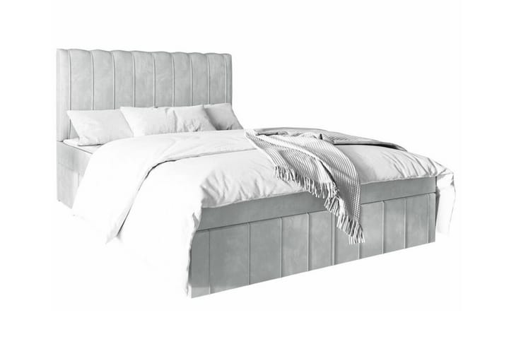 Sängynrunko Bandon 160x200 cm - Vaaleanharmaa - Sänkykehikot & sängynrungot