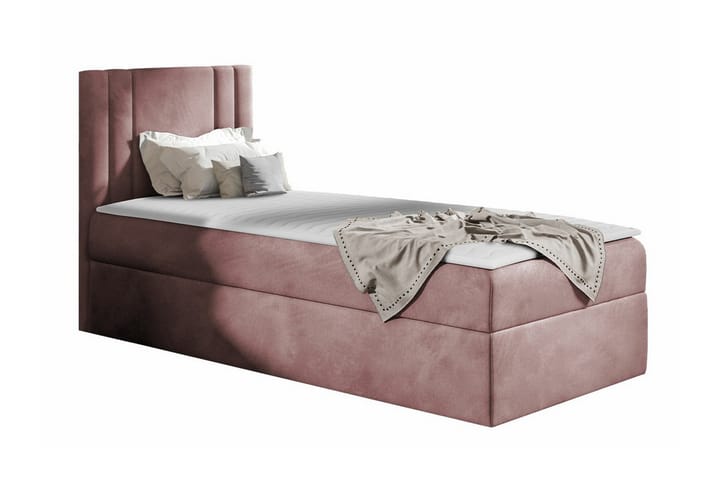 Sängynrunko Betvallen 100x200 cm - Vaaleanpunainen - Sänkykehikot & sängynrungot