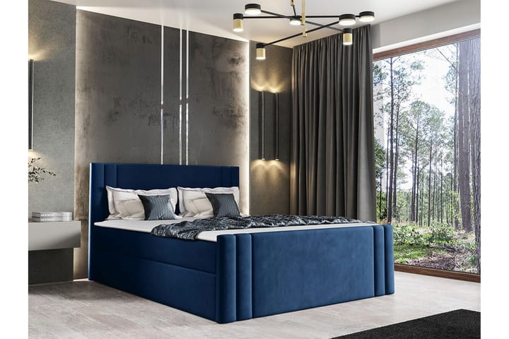 Sängynrunko Betvallen 120x200 cm - Tummansininen - Sänkykehikot & sängynrungot