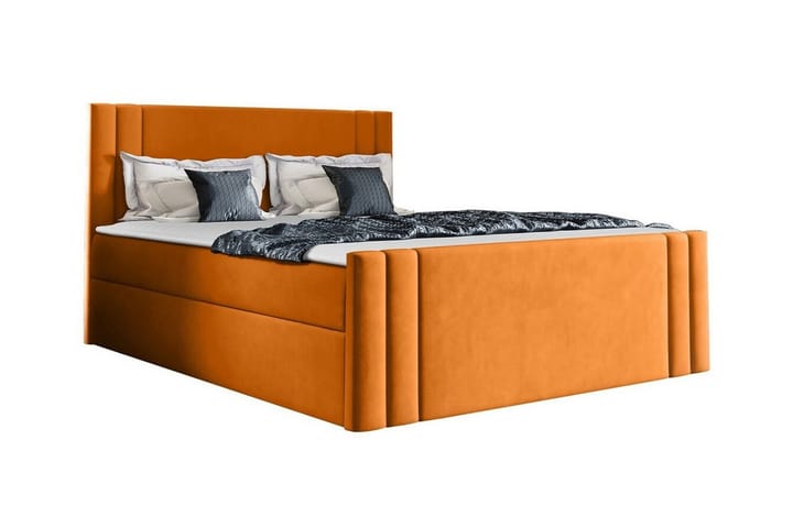 Sängynrunko Betvallen 140x200 cm - Oranssi - Sänkykehikot & sängynrungot