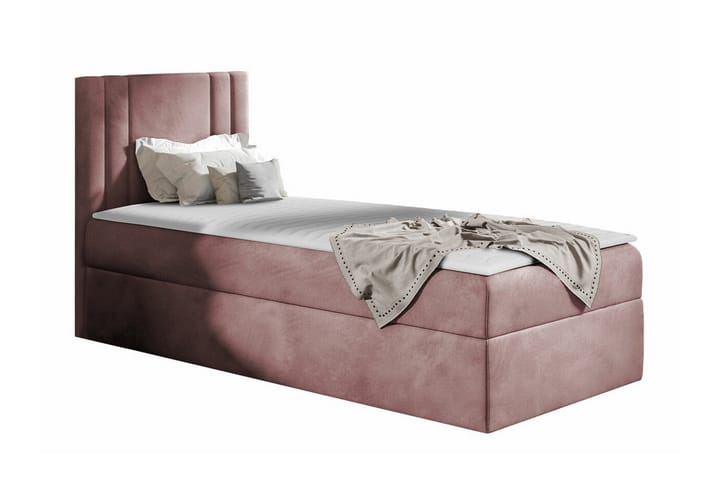 Sängynrunko Betvallen 80x200 cm - Vaaleanpunainen - Sänkykehikot & sängynrungot