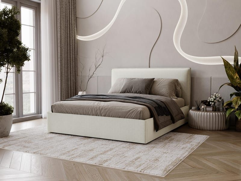 sängynrunko BIANCO Grant 1 140 × 200 cm - Beige - Huonekalut - Sänky - Sänkykehikot & sängynrungot