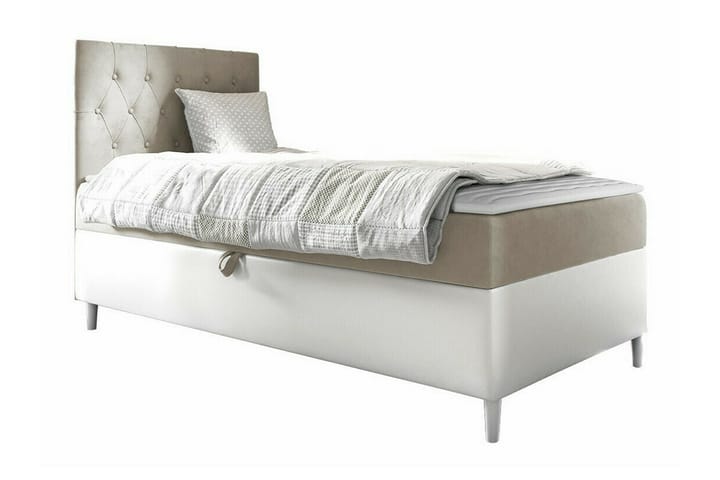 Sängynrunko Boisdale 100x200 cm - Beige/Valkoinen - Sänkykehikot & sängynrungot