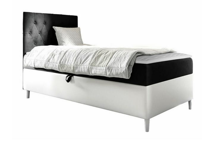 Sängynrunko Boisdale 100x200 cm - Musta/Valkoinen - Sänkykehikot & sängynrungot