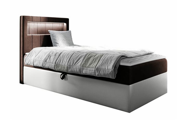 Sängynrunko Boisdale 100x200 cm - Ruskea/Valkoinen - Sänkykehikot & sängynrungot