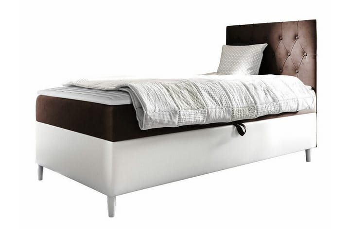 Sängynrunko Boisdale 100x200 cm - Ruskea/Valkoinen - Sänkykehikot & sängynrungot