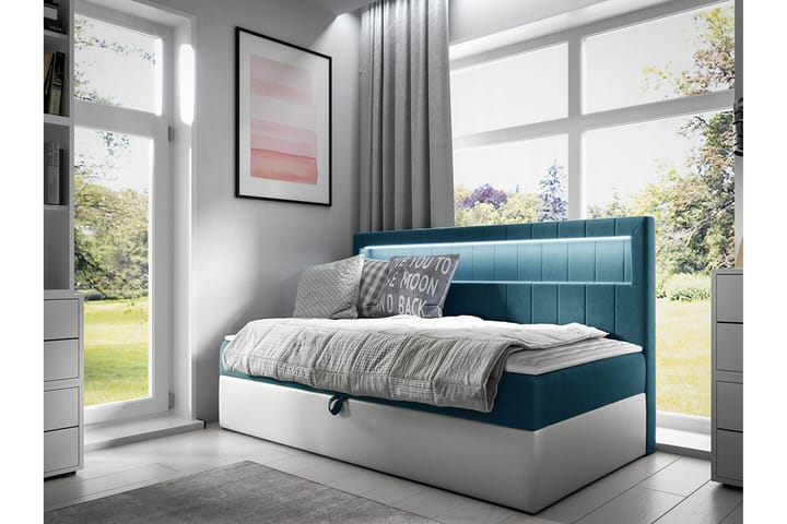 Sängynrunko Boisdale 100x200 cm - Sininen - Sänkykehikot & sängynrungot