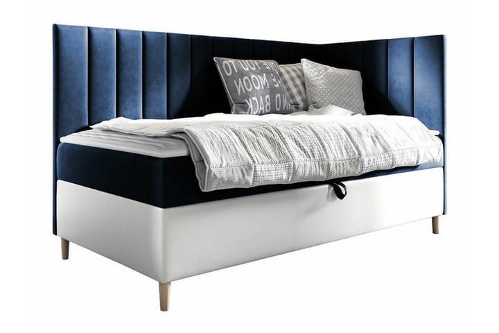 Sängynrunko Boisdale 100x200 cm - Sininen/Valkoinen - Sänkykehikot & sängynrungot