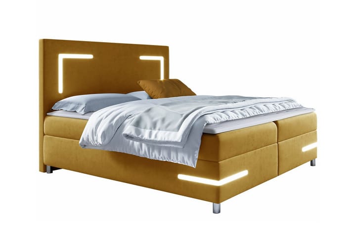 Sängynrunko Boisdale 120x200 cm - Keltainen - Sänkykehikot & sängynrungot