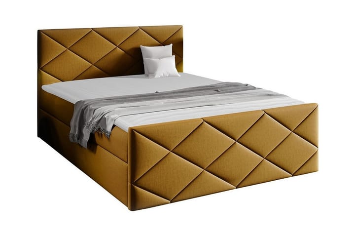Sängynrunko Boisdale 120x200 cm - Tummankeltainen - Sänkykehikot & sängynrungot