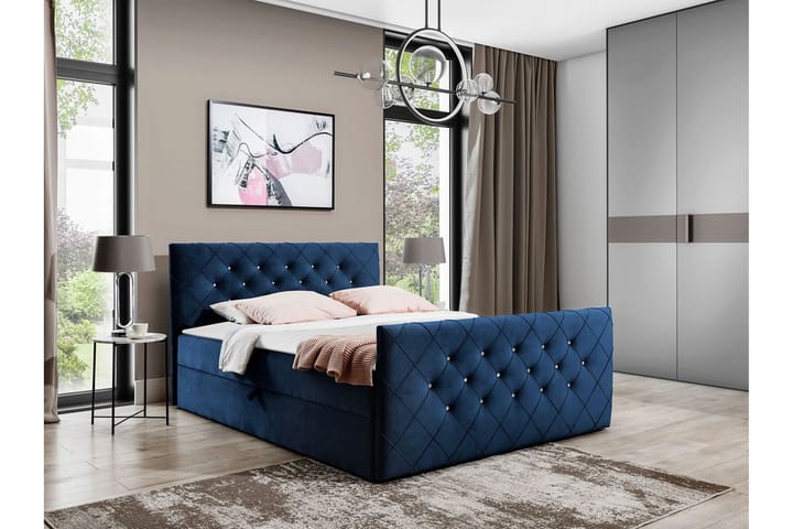 Sängynrunko Boisdale 120x200 cm - Tummansininen - Sänkykehikot & sängynrungot