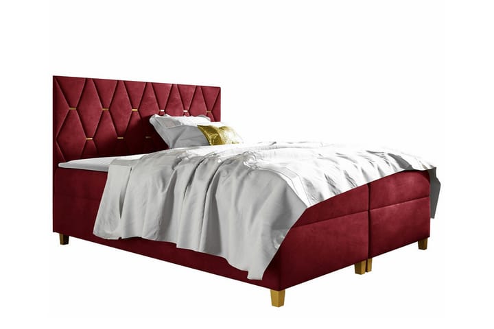 Sängynrunko Boisdale 140x200 cm - Tummanpunainen - Sänkykehikot & sängynrungot
