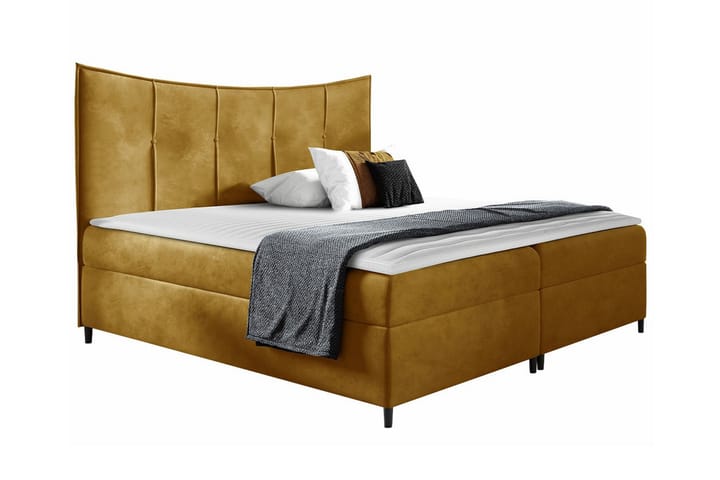 Sängynrunko Boisdale 160x200 cm - Keltainen - Sänkykehikot & sängynrungot