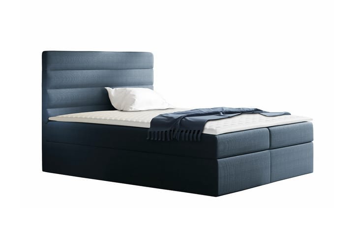Sängynrunko Boisdale 160x200 cm - Musta/Tummansininen - Sänkykehikot & sängynrungot