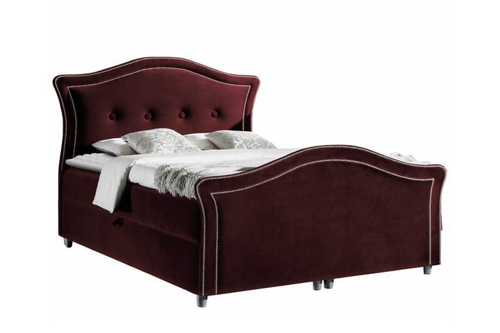 Sängynrunko Boisdale 160x200 cm - Tummanpunainen - Sänkykehikot & sängynrungot