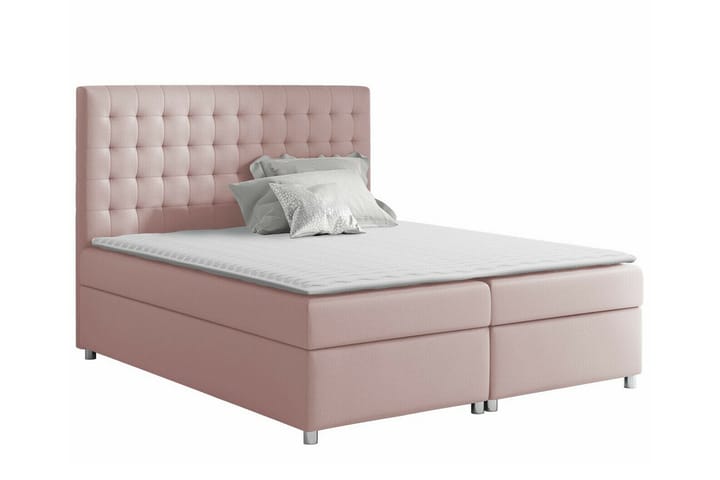 Sängynrunko Boisdale 160x200 cm - Vaaleanpunainen - Sänkykehikot & sängynrungot