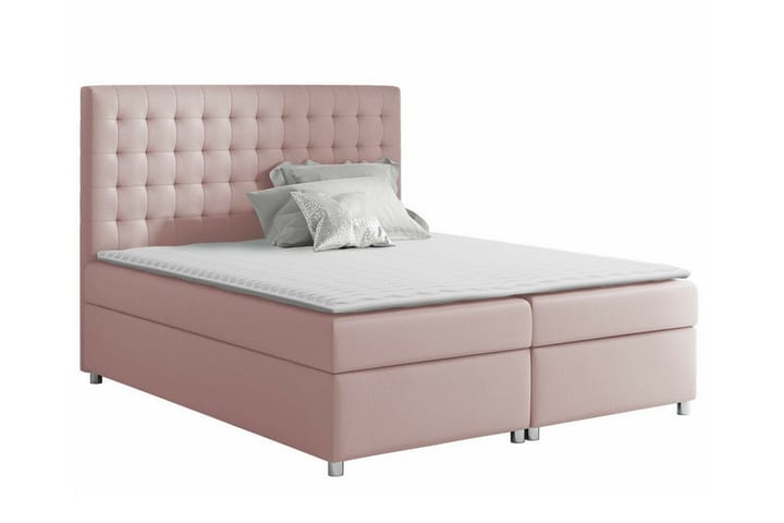 Sängynrunko Boisdale 180x200 cm - Vaaleanpunainen - Sänkykehikot & sängynrungot