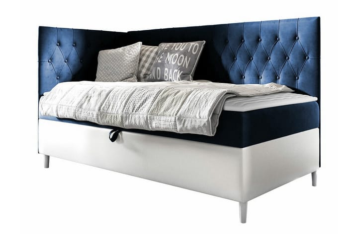 Sängynrunko Boisdale 80x200 cm - Sininen/Valkoinen - Sänkykehikot & sängynrungot