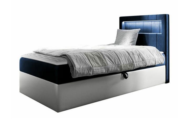 Sängynrunko Boisdale 80x200 cm - Sininen/Valkoinen - Sänkykehikot & sängynrungot