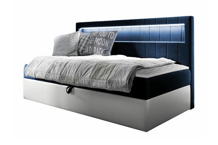 Sängynrunko Boisdale 80x200 cm - Tummansininen/Valkoinen - Sänkykehikot & sängynrungot