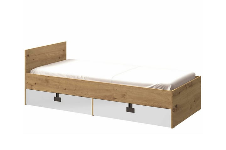 Sängynrunko Castlebay 90x200 cm - Valkoinen - Sänkykehikot & sängynrungot