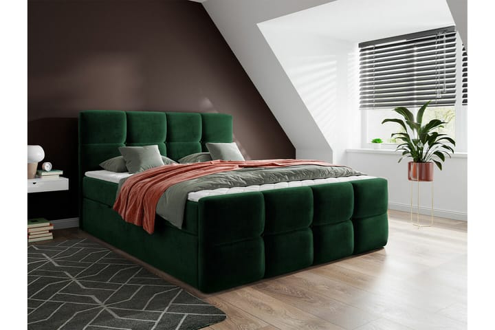 Sängynrunko Derry 140x200 cm - Vihreä - Sänkykehikot & sängynrungot
