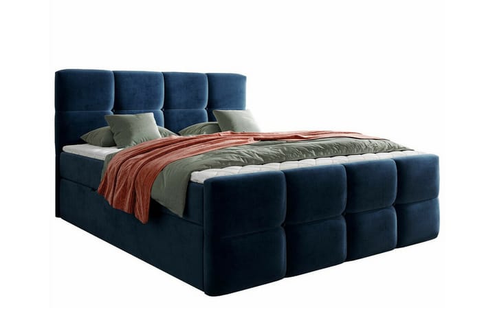 Sängynrunko Derry 180x200 cm - Tummansininen - Sänkykehikot & sängynrungot