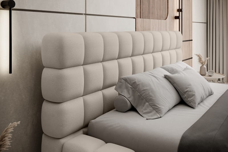 Sängynrunko Dizzle 140x200 cm - Beige - Huonekalut - Sänky - Sänkykehikot & sängynrungot