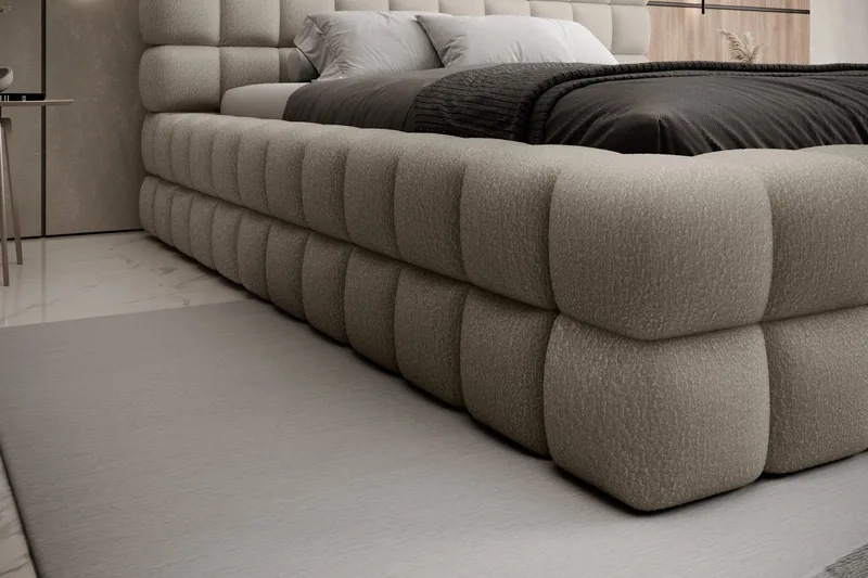 Sängynrunko Dizzle 140x200 cm - Beige - Huonekalut - Sänky - Sänkykehikot & sängynrungot