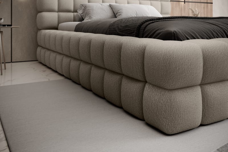 Sängynrunko Dizzle 140x200 cm - Beige - Huonekalut - Sänky - Sänkykehikot & sängynrungot