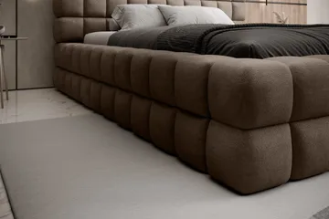 Sängynrunko Dizzle 140x200 cm - Tummanbeige - Huonekalut - Sänky - Sänkykehikot & sängynrungot
