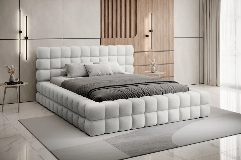 Sängynrunko Dizzle 180x200 cm - Valkoinen - Huonekalut - Sänky - Sänkykehikot & sängynrungot