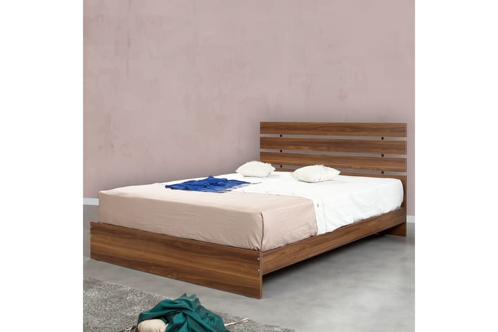 Sängynrunko Fugaza 155x205 cm - Tummanruskea - Sänkykehikot & sängynrungot