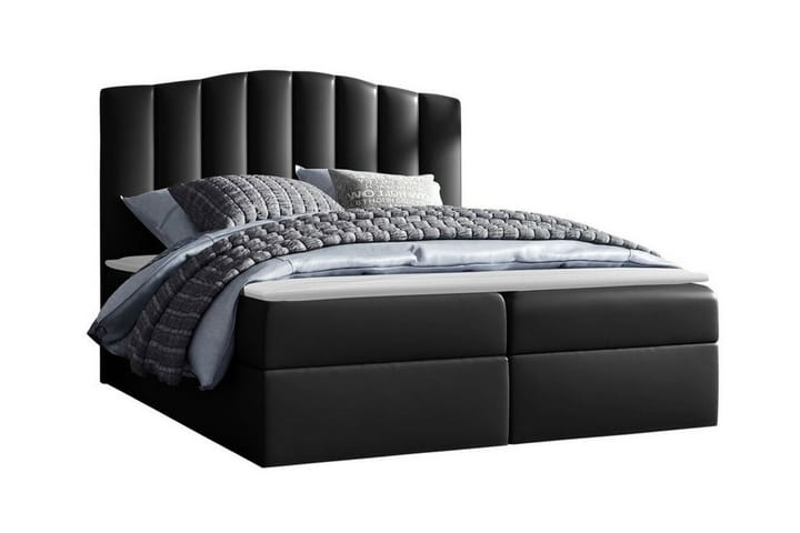 Sängynrunko Herstello 160x200 cm - Musta - Sänkykehikot & sängynrungot