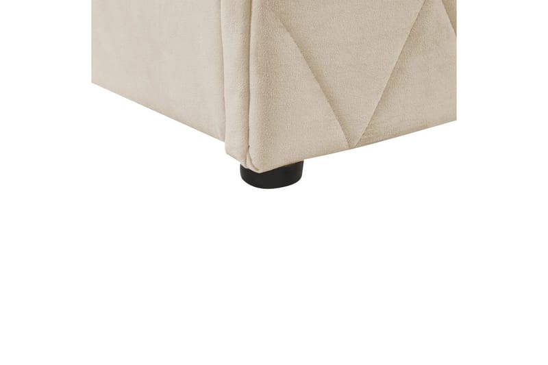 Sängynrunko ja sänkyrunko Rochefort-sänky säilytystilalla Beige 160x200 - Huonekalut - Sänky - Sänkykehikot & sängynrungot