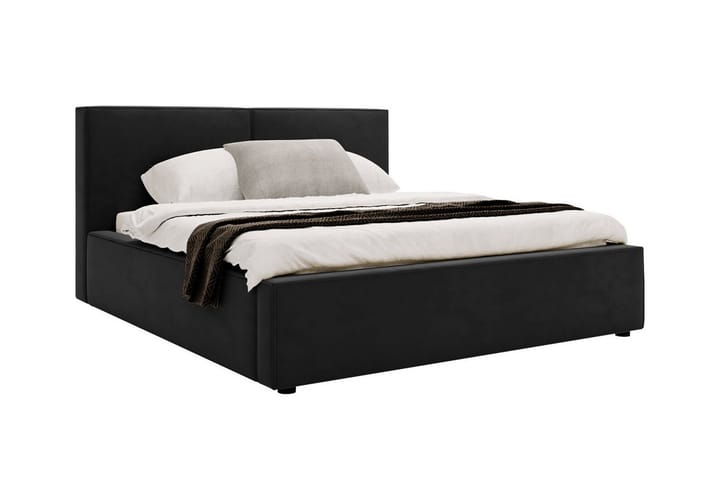 Sängynrunko Knocklong 200x200 cm - Musta - Sänkykehikot & sängynrungot