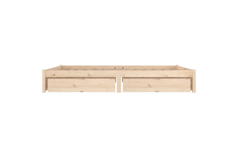 Sängynrunko laatikoilla 140x190 cm - Ruskea - Huonekalut - Sänky - Sänkykehikot & sängynrungot