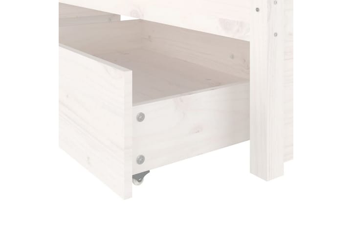 Sängynrunko laatikoilla valkoinen 120x200 cm - Valkoinen - Sänkykehikot & sängynrungot