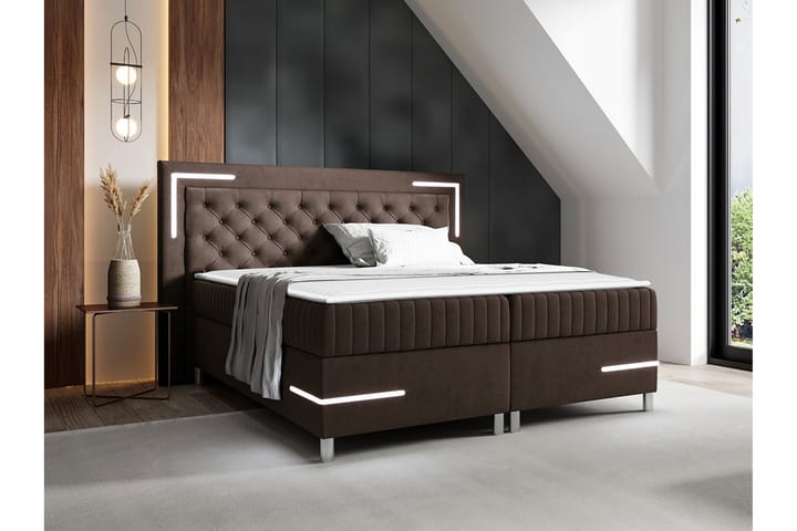 Sängynrunko Lillsel 120x200 cm - Tummanruskea - Sänkykehikot & sängynrungot