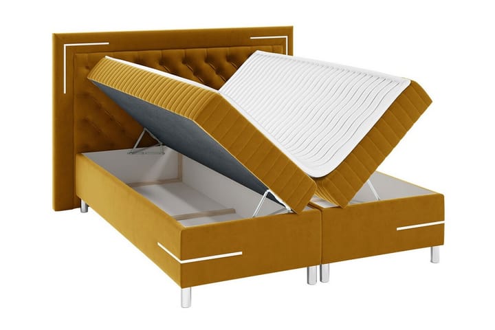 Sängynrunko Lillsel 120x200 cm - Vaaleanharmaa/Tummanharmaa - Sänkykehikot & sängynrungot