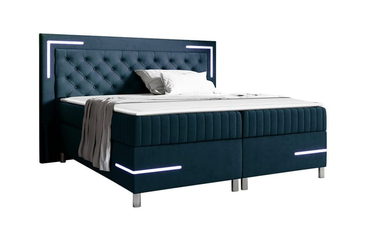 Sängynrunko Lillsel 140x200 cm - Tummansininen - Sänkykehikot & sängynrungot