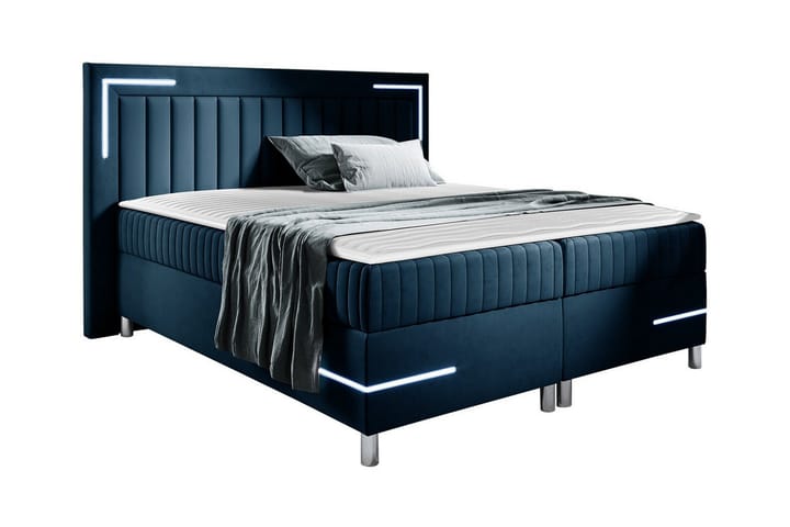 Sängynrunko Lillsel 180x200 cm - Tummansininen - Sänkykehikot & sängynrungot