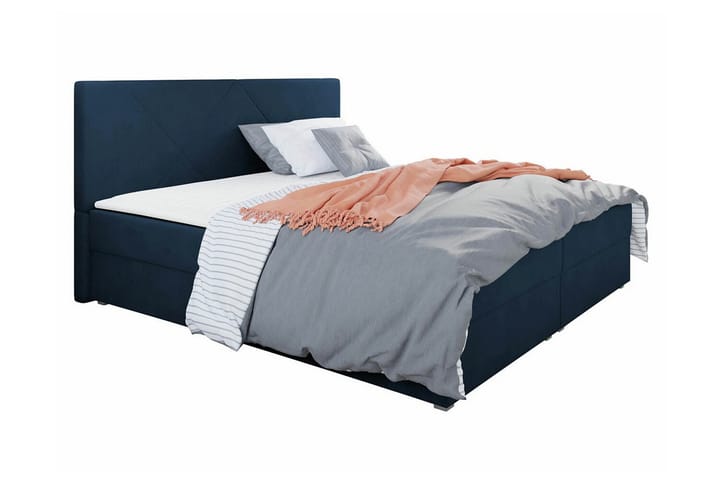 Sängynrunko Midfeld 140x200 cm - Tummansininen - Sänkykehikot & sängynrungot