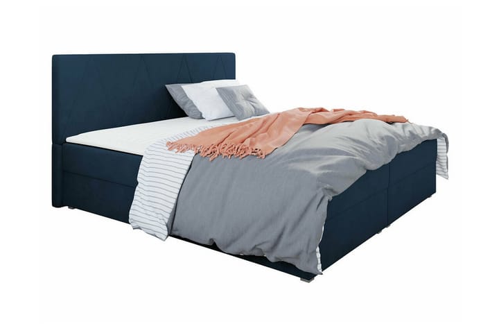 Sängynrunko Midfeld 180x200 cm - Tummansininen - Sänkykehikot & sängynrungot