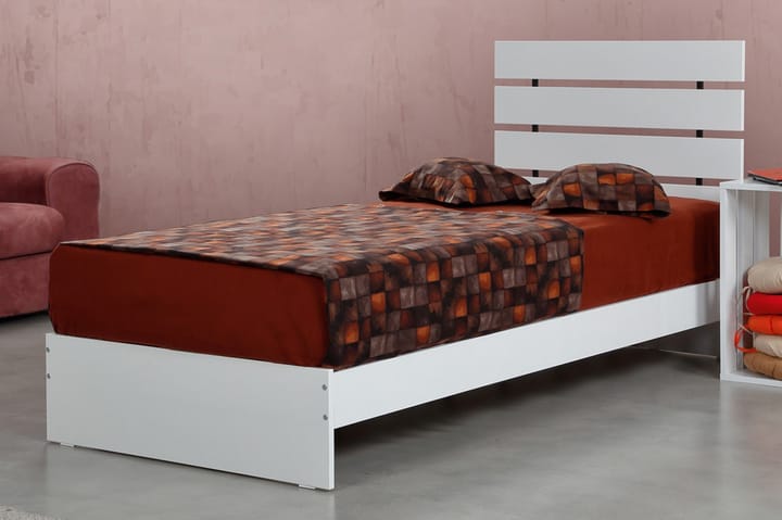 Sängynrunko Montek 120x200 cm - Valkoinen - Sänkykehikot & sängynrungot