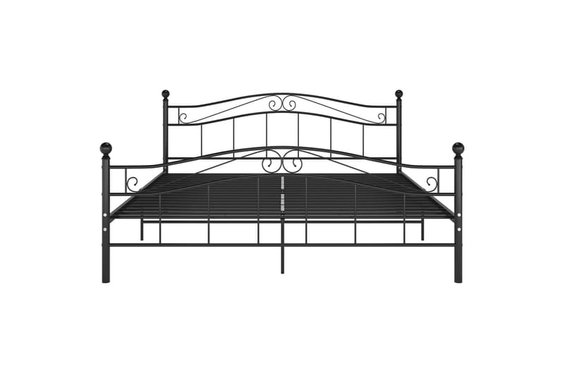 Sängynrunko musta metalli 200x200 cm - Musta - Huonekalut - Sänky - Sänkykehikot & sängynrungot