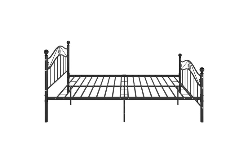 Sängynrunko musta metalli 200x200 cm - Musta - Huonekalut - Sänky - Sänkykehikot & sängynrungot