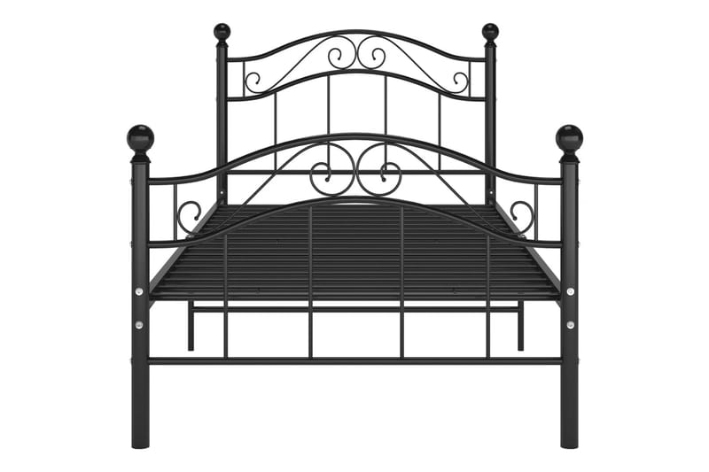 Sängynrunko musta metalli 90x200 cm - Huonekalut - Sänky - Sänkykehikot & sängynrungot