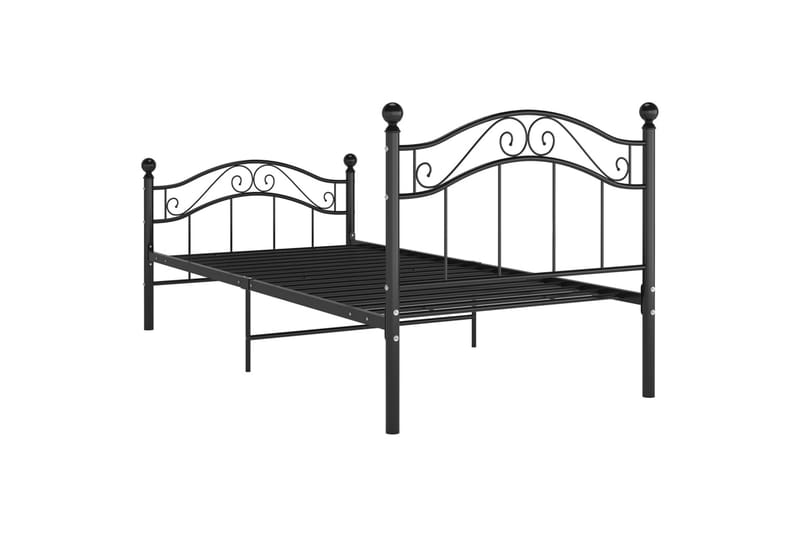 Sängynrunko musta metalli 90x200 cm - Huonekalut - Sänky - Sänkykehikot & sängynrungot