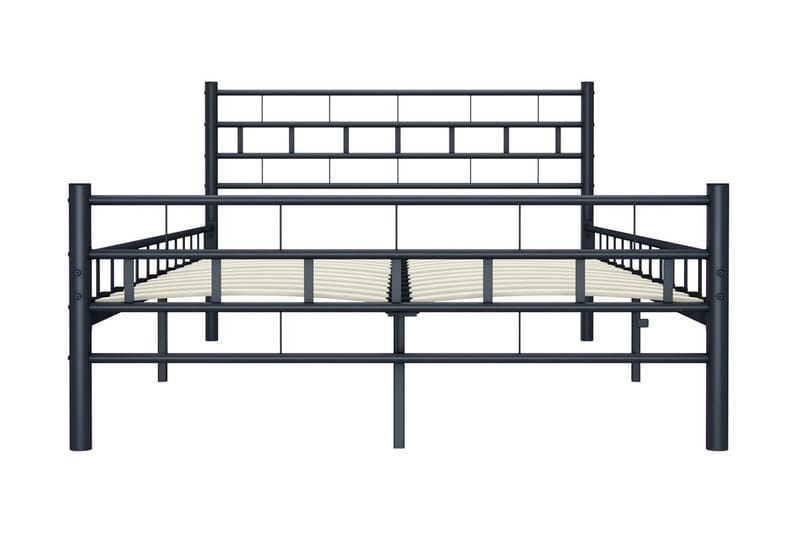 Sängynrunko musta teräs 120x200 cm - Musta - Huonekalut - Sänky - Sänkykehikot & sängynrungot